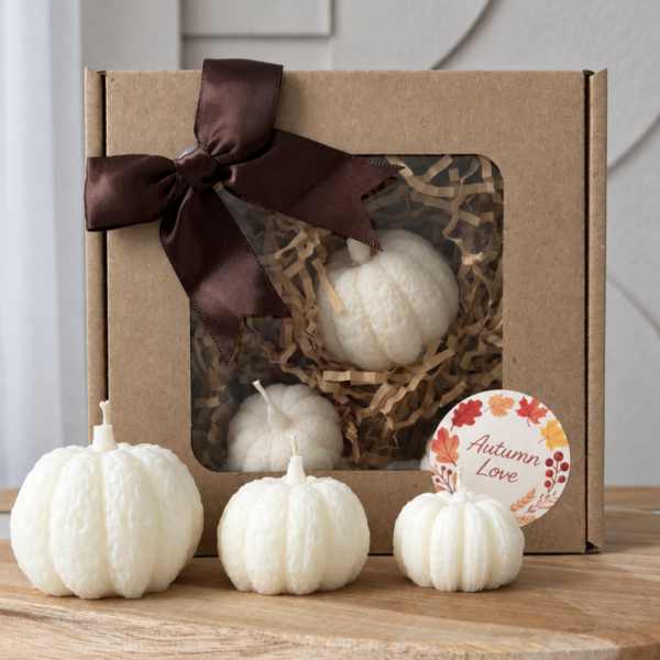 Zestaw świec sojowych Ivory Autumn