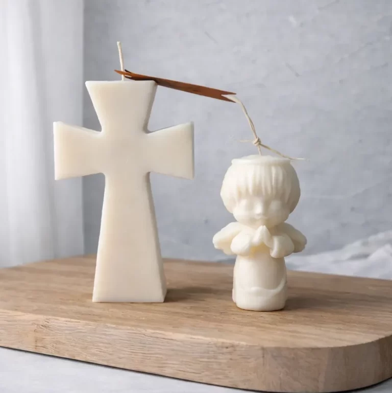 Zestaw świec sojowych komunijnych chłopiec Faith II